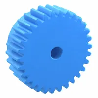 Machined Spur Gear: Module m 2.5, 30 Teeth, 12 mm Bore Dia, Nylon, 20° Pressure Angle, Plain Bore (MPN PS2.5-30)