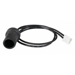 This photocell assembly detects ambient light levels to control lighting or system operation in HVACR equipment. It is used in commercial refrigeration, rooftop units, and industrial ventilation systems to automate on/off cycles based on daylight.