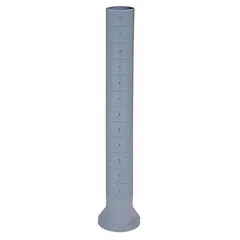 Polymer post measuring 62 inches in height and 2 inches in width, with a gray finish. Designed for use in harsh environment antimicrobial plastic shelving systems, providing structural support in industrial storage applications where resistance to moisture, chemicals, or microbial growth is required.