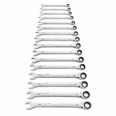 GEARWRENCH 86427 SAE 12-Point Ratcheting Combination Wrench Set, 16-Piece - SAE 12-Point Ratcheting Combination Wrench Sets