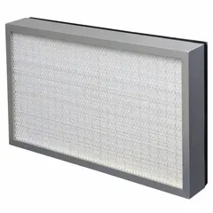 HEPA filter for use with MYSTAIRE AU-250 fume hoods. Captures airborne particulates to maintain clean air in laboratory or industrial ventilation enclosures.