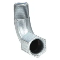 Elbow, 90 Degrees: Iron, Powder Coated, BL, 3/4 in Trade Size, Female to Male, NPT (MPN BL-90-2MWW)