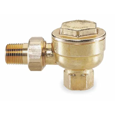 BELL & GOSSETT Steam Trap: Brass Body, Angle Design, 4,200 lb/hr, 1/2 in FNPT Inlet - Brass Angle Thermostatic Steam Traps
