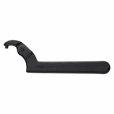 PROTO Spanner Wrench: 2 in, 3/16 in Pin Dia, 6 3/8 in Overall Lg, 3/16 in Pin Lg - Adjustable-Hook Spanner Wrenches