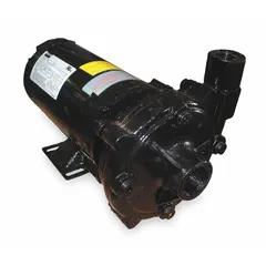 This straight centrifugal pump is powered by a 3/4 hp motor with an open drip-proof (ODP) enclosure, operating on 230/460V AC. It delivers a maximum head of 98 ft and features a 1-1/4 in intake and 1 in discharge. The pump body is constructed of cast iron, suitable for water circulation, transfer, and boosting in industrial and commercial systems handling clean, non-abrasive fluids.