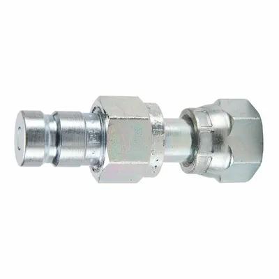 PARKER Nipple: 1/8 in, Seal-Lok, Seal-Lok, Steel, 0.8 g/min Max Flow Rate - PD Series Hydraulic Quick-Connect Coupling Plugs
