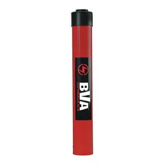 This single-acting hydraulic ram has a 10 ton nominal capacity and an 8 in nominal stroke. It is constructed from steel and is suited for lifting, pressing, and positioning tasks in industrial maintenance, construction, and manufacturing environments.