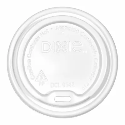 DIXIE Sip-Through Lid for Hot Cups, White, 1000-Pack (DCL9542) - Lids for Plastic Tumblers