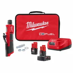 Low speed tire buffer kit with overall length of 10 3/32 in and width of 2 in. Features an LED light to illuminate the work area and includes a quick change adapter. Used for preparing tire surfaces for repair or retreading in automotive and industrial maintenance applications.