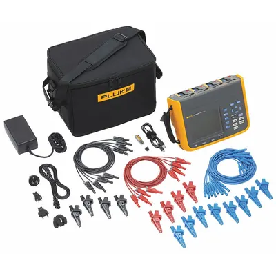 FLUKE Power Quality Analyzer: For Three Phase, CAT III 1000V/CAT IV 600V, IP50 - Power Analyzers