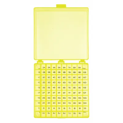HEATHROW SCIENTIFIC Rectangular Storage Box: 6 in Overall Wd, 2 1/4 in Overall Ht, 5 5/8 in Overall Lg - Lab Storage Boxes