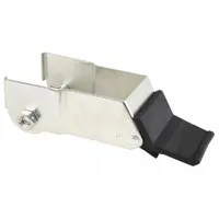 Steel brake kit for casters with 8-inch wheel diameter. Side-pedal actuation; lock not included. Used to add braking capability to industrial casters on material handling equipment, carts, and other mobile applications