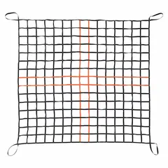 This light load cargo lifting net is constructed from black polypropylene, providing a lightweight solution for securing and moving cargo during hoisting operations. Suitable for industrial, warehouse, and logistics environments where reliable containment is required.