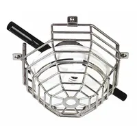 This stainless steel guard is designed for indoor wall-mounted smoke detectors, providing protection against vandalism and accidental damage. It has a silver finish, an overall depth of 7 1/8 inches, and includes mounting hardware for surface mounting