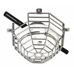 This stainless steel guard is designed for indoor wall-mounted smoke detectors, providing protection against vandalism and accidental damage. It has a silver finish, an overall depth of 7 1/8 inches, and includes mounting hardware for surface mounting.