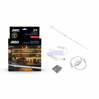 LED Tape Light Starter Kit: Warm White, Top Bend, 200 lm, 3000K, 16 ft Lg, 60 W Watt - Tape Light Kits
