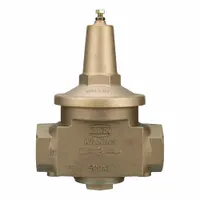 This bronze water pressure regulator is designed for high-capacity commercial and industrial water systems. It reduces and stabilizes high inlet pressure to an adjustable outlet pressure between 25 and 75 psi. The 3-inch FNPT x FNPT connections and low-lead compliance make it suitable for potable water applications