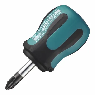 VESSEL TOOLS Screwdriver: 920, Stubby Lg, Magnetic, Not ESD Safe, Not Tether Capable - JIS Phillips Screwdrivers