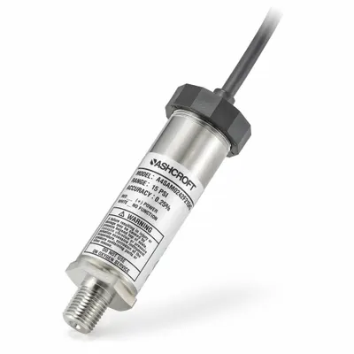 ASHCROFT A4 Series Pressure Transmitter with Cable, 4-20mA, 1/4 in Male NPT - Pressure Transmitters with Cable & Wire Leads
