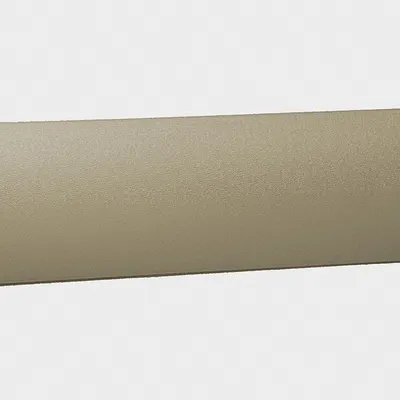 PAWLING CORP Wall Guard WG-5-12-3 PVC Crash Rail, Tan, 5 in H x 12 ft L - PVC Crash Rails & Bumper Guards