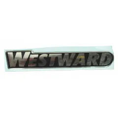 Replacement nameplate for Westward power tools. Displays brand and model identification. Fits Westward models 2CZX1, 2CZX3, 2CZX6, 2CZX7, 2CZX8, 2CZY2, 2CZY3, and 2CZY5.