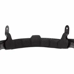 This black polyester sweat band is a replacement accessory for Milwaukee Safety Helmets. It absorbs perspiration to improve comfort and hygiene during prolonged wear in industrial environments such as construction, manufacturing, and maintenance.