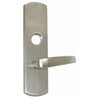 This VON DUPRIN mechanical exit device trim is a silver lever-type outside trim designed for use with exit push bars. It is ADA compliant and intended for right-hand reverse doors. Commonly applied in commercial buildings where code-compliant egress is required