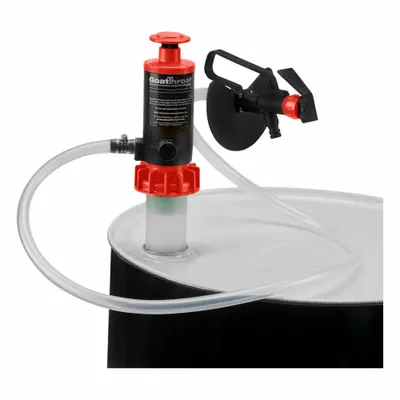 GOATTHROAT PUMPS Air & Hand-Operated Piston Drum Pump, PP, 4.5 gpm, GT100RTBPVC - Air & Hand-Operated Piston Drum Pumps