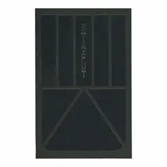 Black rubber mud flaps for rear vehicle location, supplied as a pair. Each flap measures 36 inches in height, 24 inches in width, and 1/2 inch in thickness. Used on heavy-duty trucks and trailers to reduce road spray and debris kicked up from the wheels.
