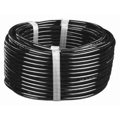 OEM Standard Polyurethane Tubing, 8 mm ID x 12 mm OD, 100 ft Length, Black