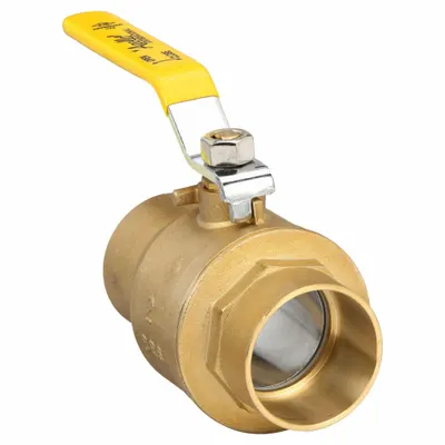 APOLLO Manual Two-Way Ball Valve: 2 in, Brass, Straight, Sweat x Sweat - Brass Ball Valves