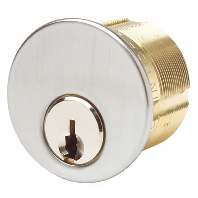 KABA ILCO 7165KS2-26D-KA2 Mortise Cylinder, Conventional Core, Chrome, 2-Pack - Mortise Cylinders