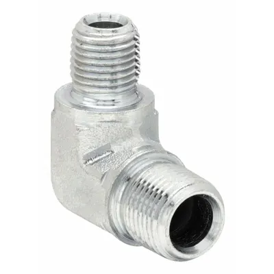 PARKER 1/4 X 1/8 CR-S Steel 90° Elbow - Hydraulic Threaded Extreme-Pressure Pipe Fittings