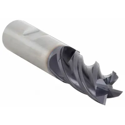 WIDIA HANITA Square End Mill: Carbide, TiAlN Coated, 4 Flute, 3/4" Mill Dia, 1-5/8" LOC - Fast-Cutting Carbide Square End Mills for Steel & Cast Iron