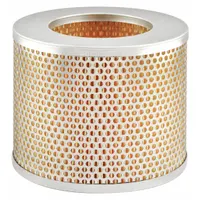 Round-oval engine air filter with axial seal. Overall height 4 31/32 inches. Designed for engine air intake systems to remove airborne contaminants. Suitable for automotive and industrial engine applications