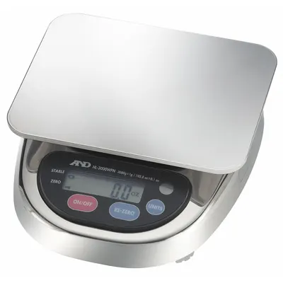 A&D WEIGHING Food Scale: 5 in Weighing Surface Dp, 5 in Weighing Surface Wd - Food Scales