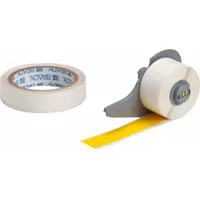 Continuous Label Stock: 1 in x 50 ft, Polyester With Rubber Adhesive, Yellow (Gloss) (MPN M7-1000-483-YL-KT)