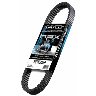 DAYCO HPX Series Cogged V-Belt, HPX5017, Aramid, 28° Angle, 9/16 in Thick - HPX Series Cogged V-Belts