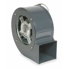 This Dayton direct-drive blower is designed for OEM replacement in ventilation and air-moving equipment. It delivers 56 cfm at 1/100 hp, powered by a 115V AC, single-phase open motor with CCW rotation. The 5 5/8 in wheel diameter suits small-scale applications such as furnaces, boilers, and HVAC systems.