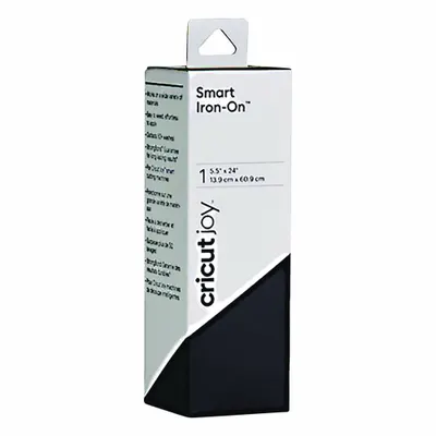 CRICUT Smart Iron-on Material, Black, 24 in x 5.5 in - Die Cutting Materials