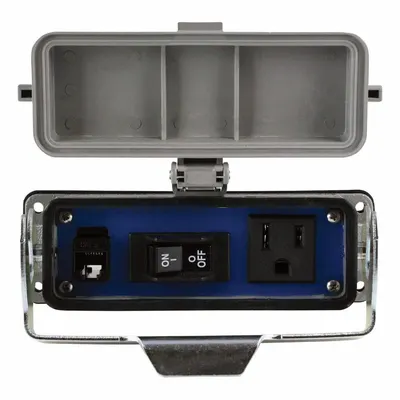 ASI RAI-SAC-RJ45-CB-3 Ethernet Panel Interface, 125 V AC, IP65, 5 1/2 x 2 7/8 in