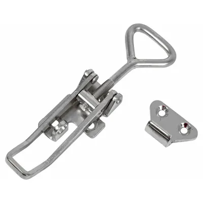 BUYERS PRODUCTS Draw Latch, Stainless Steel, Silver, 1 in H x 1 9/16 in W - Truck Storage Locks & Latches