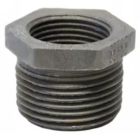 Steel straight pipe fitting with female NPT thread on one end and male NPT thread on the other. Used to connect or extend piping in high-pressure systems such as steam, water, gas, and hydraulic lines