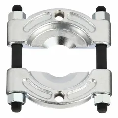 Bearing splitter designed for removing bearings, gears, pulleys, and other press-fit components from shafts. Minimum spread of 3 inches, maximum spread of 4-1/2 inches. Used with puller sets for controlled separation in maintenance and repair tasks.