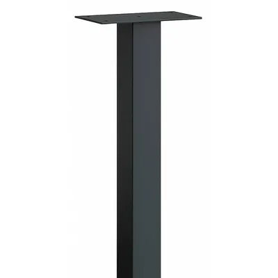 SALSBURY INDUSTRIES Pedestal: Aluminum, Powder Coated, Black, In Ground Mounted - Mailbox Pedestals