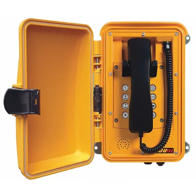 FHF Weatherproof Industrial Telephone, Keypad, Volume Control, 1 Line - Rugged Phones for Hazardous Areas