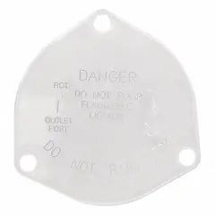 This cover plate is a replacement component for dewatering and wastewater pumps. It seals the pump housing to prevent leaks and maintain hydraulic efficiency in fluid-handling systems.