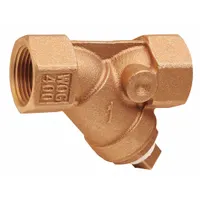 APPROVED VENDOR Y Strainer: 1/4 in, NPT, Mesh, 0.0331 in Screen Size, Bronze, PTFE, 1 3/4 in Ht