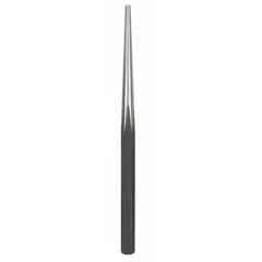 This standard aligning punch features a hexagon shank with a 5/8 in width and a 5 in taper length, with an overall length of 10 in. It is used for aligning holes in metal assemblies during fabrication or maintenance tasks.