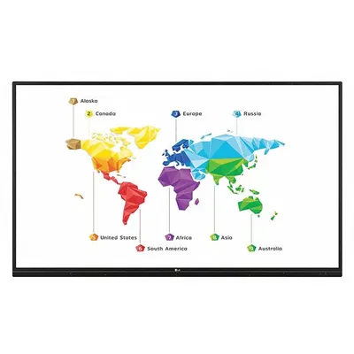 LG ELECTRONICS Interactive Display: 330 nit Brightness, 1,100:1, 86 in Diagonal Screen Size - Interactive Display Monitors